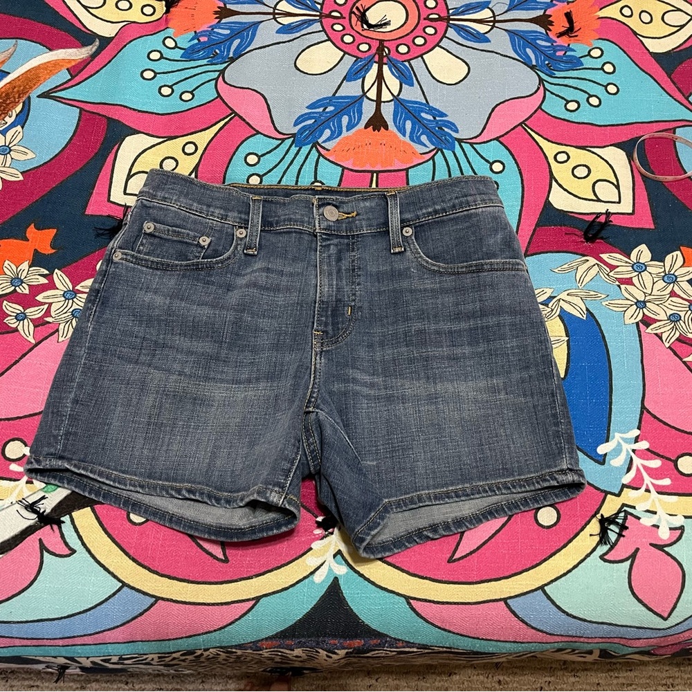 Levi’s Women's Dark Denim Shorts